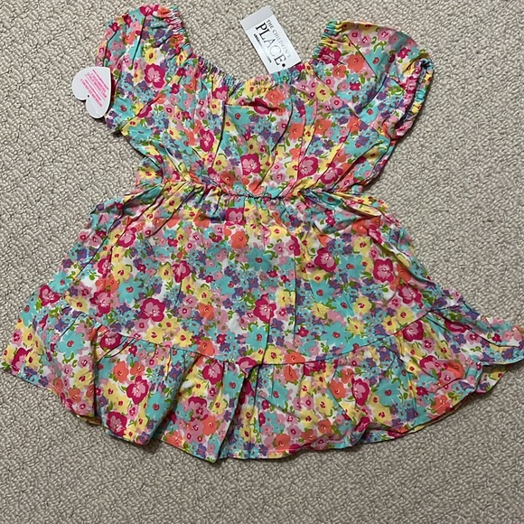 NWT - Floral Tiered Dress. The Children’s Place - Size 12-18 months. - Picture 5 of 6